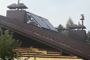Гібридна сонячна система 6 кВт і геліоколекторна система, Київська область, Віта Почтовая