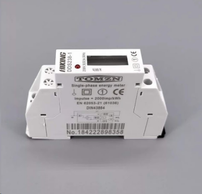 Single-phase electricity meter DDS238-1 on a din rail 220V 32A DIN