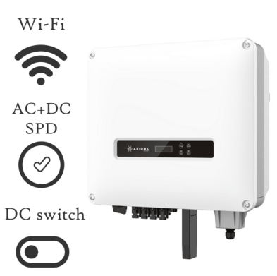 Инвертор сетевой трехфазный 12кВт AXGRID-12/16 AXIOMA energy + Wi-Fi модуль