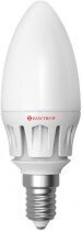 Лампа светодиодная свеча Elektrum LC-16 6W E14 2700K алюм. корп. A-LC-0085