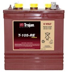 Battery deep cycle TROJAN T-105 RE (6V-225АH)