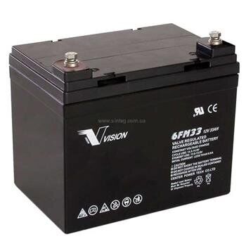 Акумуляторна батарея Vision 6FM33E-X (12В 33 а/г)