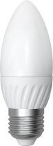Лампа светодиодная свеча Elektrum LC-8 4W E27 4000K керам. корп. A-LC-0189