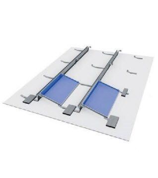 Комплект системы крепления балластной конструкции * (без балласта) 40 модулей (цинк/цинк)