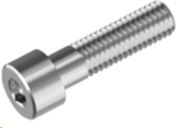 Screw M8x50 cylindrical head zinc white
