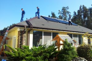 Геліоколлекторная система для нагріву басейну гарячої води і компенсації опалення, Житомирська область с. Зарічани