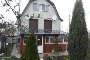 Мережева сонячна система потужністю 5 кіловат для компенсації власного споживання в дачному кооперативі, Київська область, Хотянівка