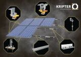 Кріплення KRIPTER на плоский дах Схід-Захід Алюмінієве альбомне