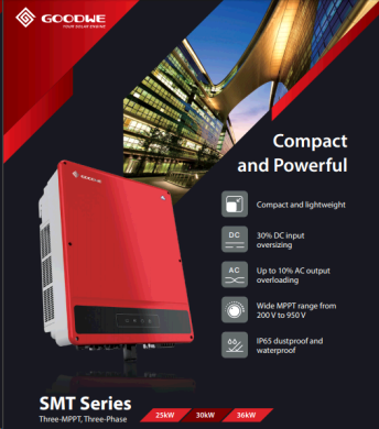 Інвертор мережевий GoodWe GW30K-MT