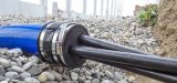 Cable tightening in a polyethylene pipe