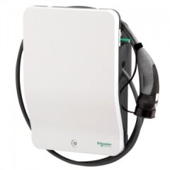 Зарядная станция Schneider Electric EVlink Wallbox, 22 кВт, 32 А, с присоединенным кабелем T2 (4 м)